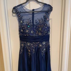 Navy Prom Dress Size M